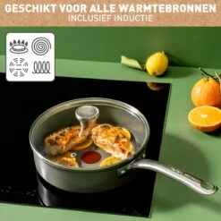 Tefal Renew+ Keramische Hapjespan - Ø 24 Cm - Met Deksel -Tefal 1200x1200 166