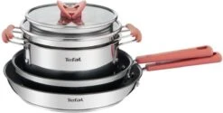 TEFAL G720S604 6-delige Stapelbare Pannenset OPTI'SPACE - RVS - Alle Kookplaten Inclusief Inductie -Tefal 1200x609 1