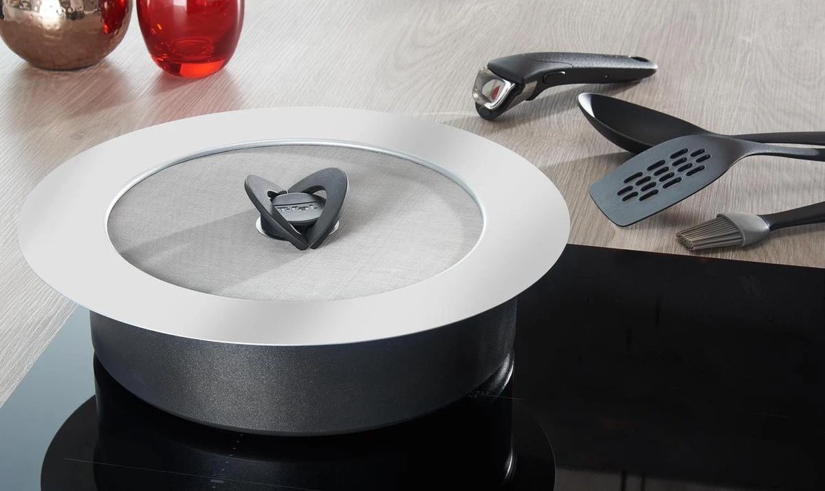 Tefal Ingenio Anti-spat Deksel - 24-30 Cm - RVS 7 Tefal Ingenio Anti-spat Deksel - 24-30 Cm - RVS - Afbeelding 5