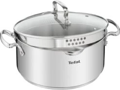 Tefal Duetto+ Pannenset -10 Delig- 5 Pannen - Kookpannenset - Zilver - Afdruipdeksels -Tefal 1200x893 3