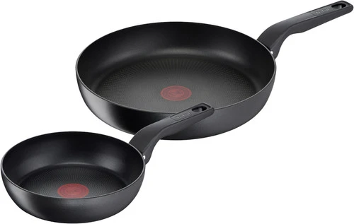 Tefal Hard Titanium Pro Koekenpannenset 24 + 28 Cm 3 Tefal Hard Titanium Pro Koekenpannenset 24 + 28 Cm
