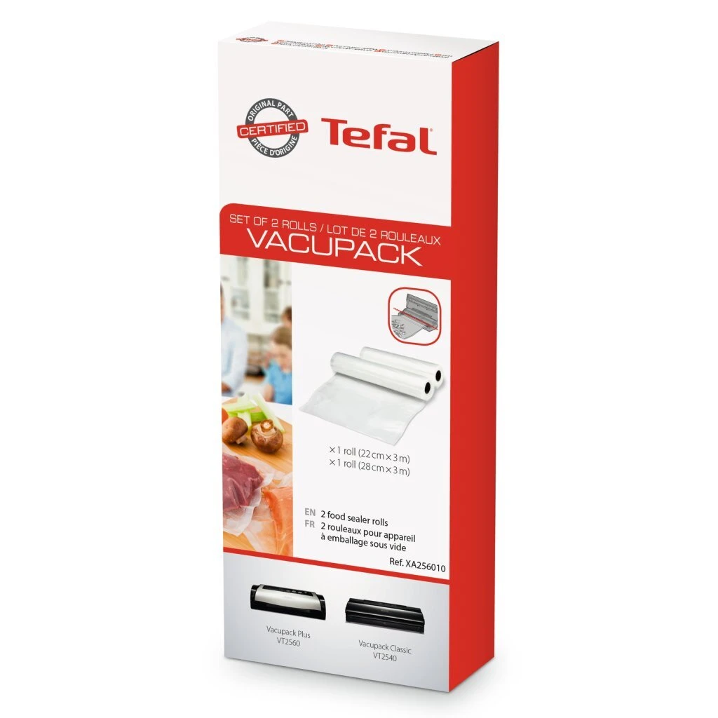 Tefal XA2560 Vacumeerrollen 22x300 Cm - 28x300 Cm 2 Stuks 5 Tefal XA2560 Vacumeerrollen 22x300 Cm - 28x300 Cm 2 Stuks - Afbeelding 3