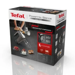 Tefal HT650E Powermix Silence Handmixer 600W Zwart/Zilver 7 Tefal HT650E Powermix Silence Handmixer 600W Zwart/Zilver -Tefal 3016667245729 4