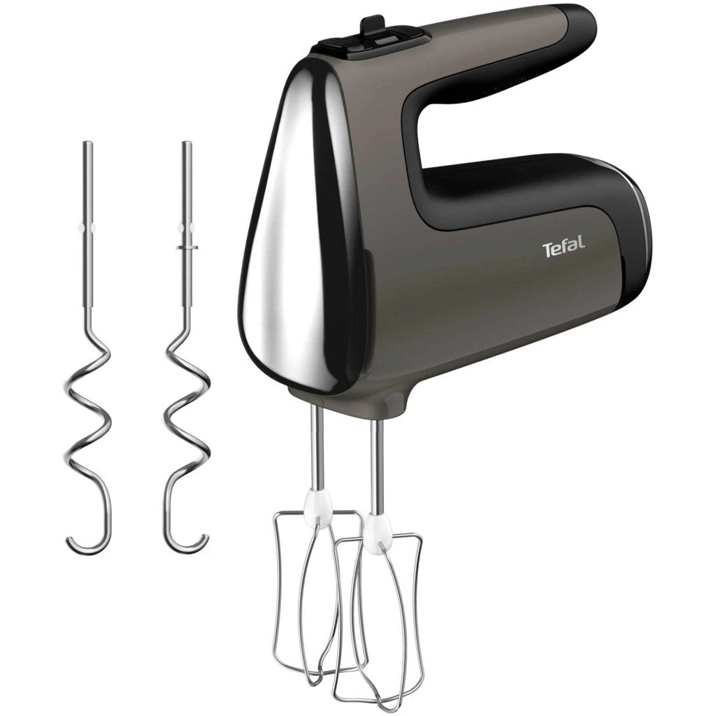 Tefal HT650E Powermix Silence Handmixer 600W Zwart/Zilver 3 Tefal HT650E Powermix Silence Handmixer 600W Zwart/Zilver