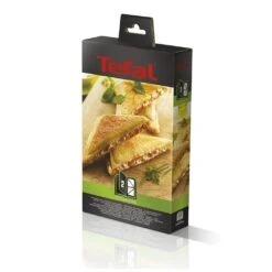 Tefal XA8002 Snack Collection Sandwichplaten 2 Stuks + Receptenboekje Zwart -Tefal 3045386366156 3