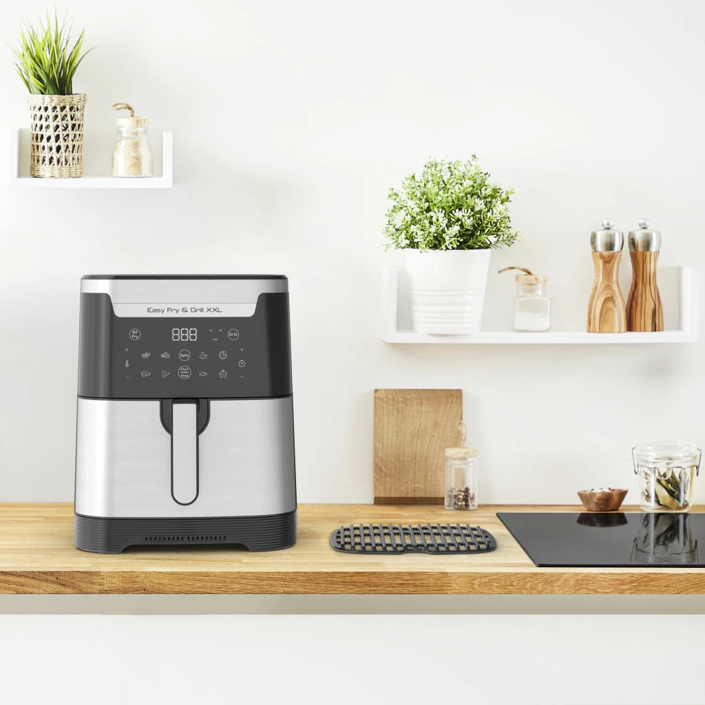 Tefal EY801D XXL 2in1 Heteluchtfriteuse 6.5L 1650W Zwart/RVS 7 Tefal EY801D XXL 2in1 Heteluchtfriteuse 6.5L 1650W Zwart/RVS - Afbeelding 5