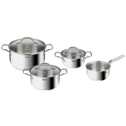 Tefal B864S7 Intuition Pannenset 7-delig RVS/Glas