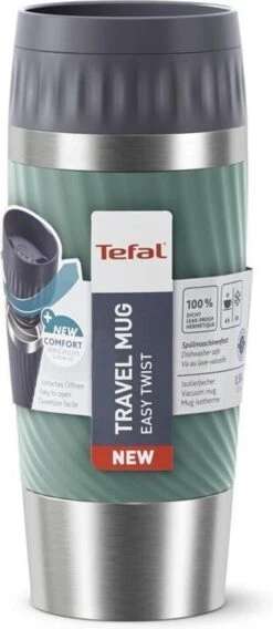 Tefal Travel Mug Easy Twist Thermobeker - Groen - 0,36 Liter -Tefal 522x1200