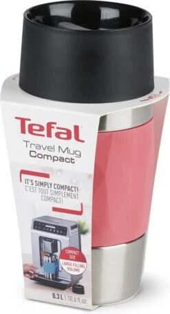 Tefal Compact Travel Mug Compact Thermosfles - 0,3 L - Koraal 25 Tefal Compact Travel Mug Compact Thermosfles - 0,3 L - Koraal -Tefal 653x1200