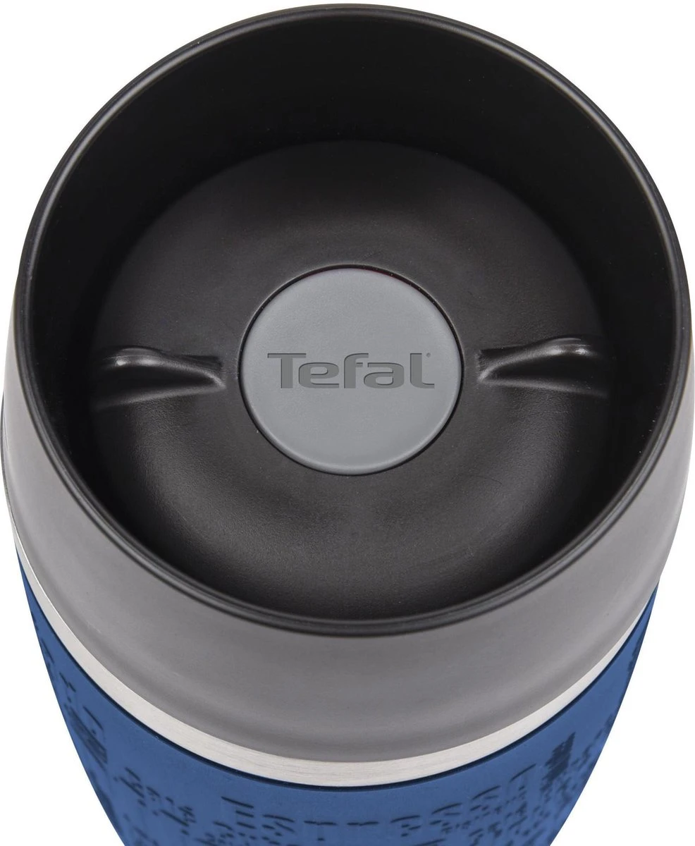 Tefal Travel Mug Thermobeker - 360 Ml - RVS/Donkerblauw 4 Tefal Travel Mug Thermobeker - 360 Ml - RVS/Donkerblauw - Afbeelding 2